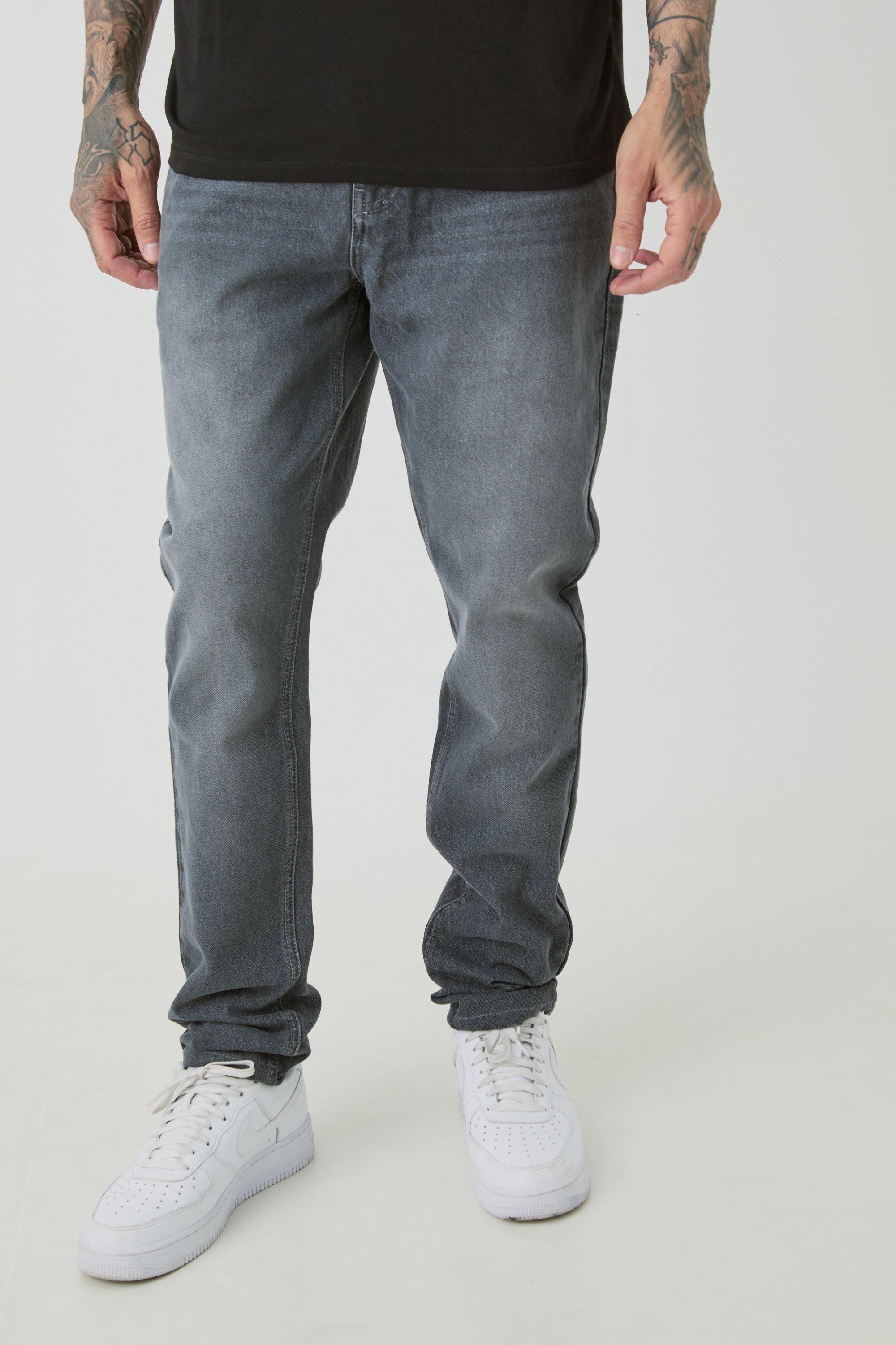 Mens Grey Tall Slim Rigid Jean, Grey